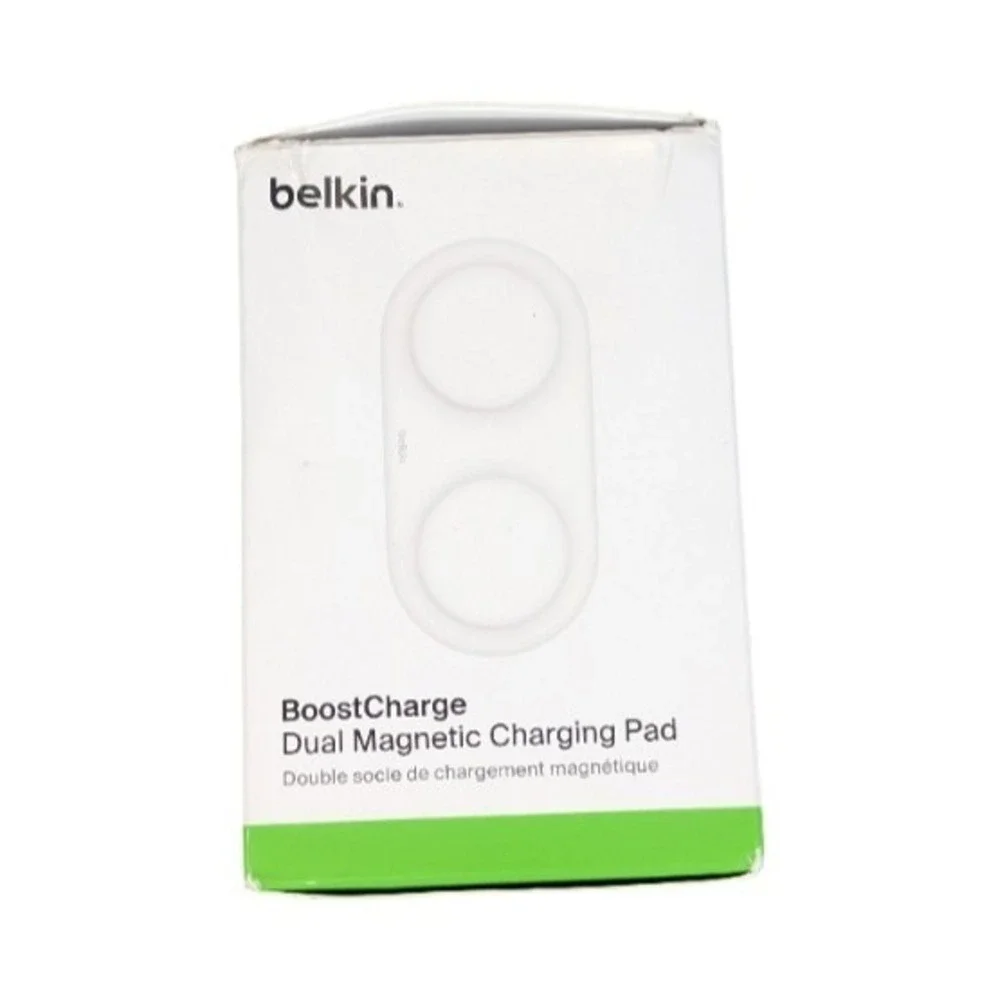 Pp3O‎ Belkin 15W Dual Qi2 Boostcharge Dual Wireless Magnetic Charging Pad iPhone